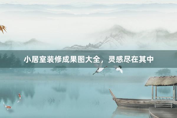 小居室装修成果图大全，灵感尽在其中